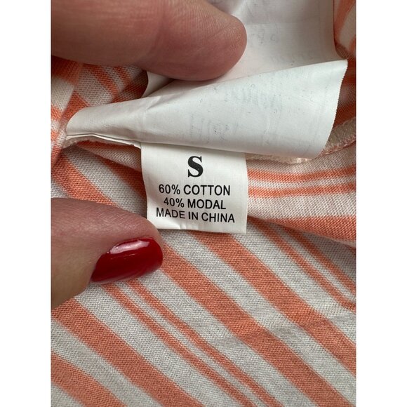 J.Crew Womens Melon Striped Halter Top NWT Size S 60% Cotton 40% Modal Elastic W - Picture 8 of 15